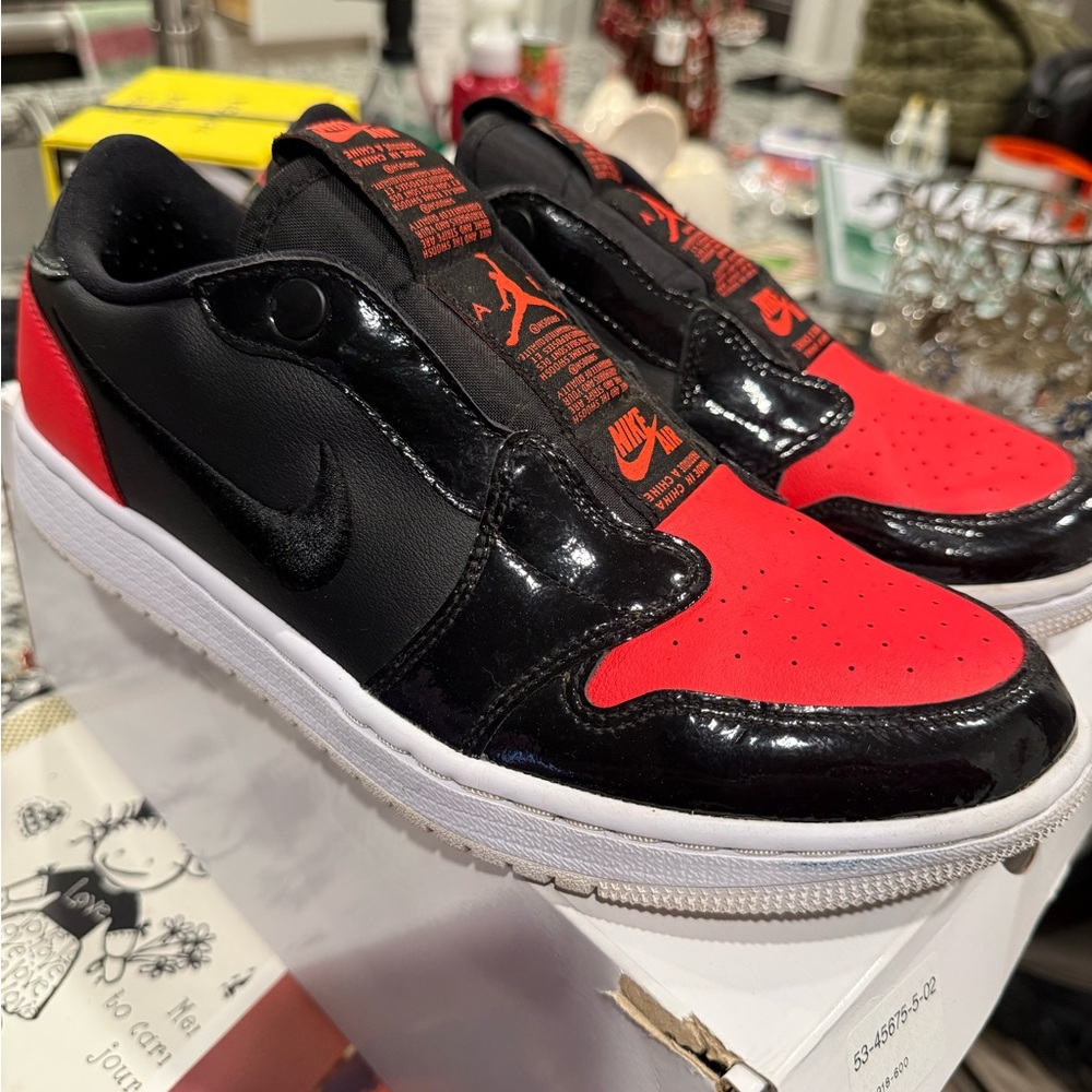Nike Red and Black Athletic Shoes